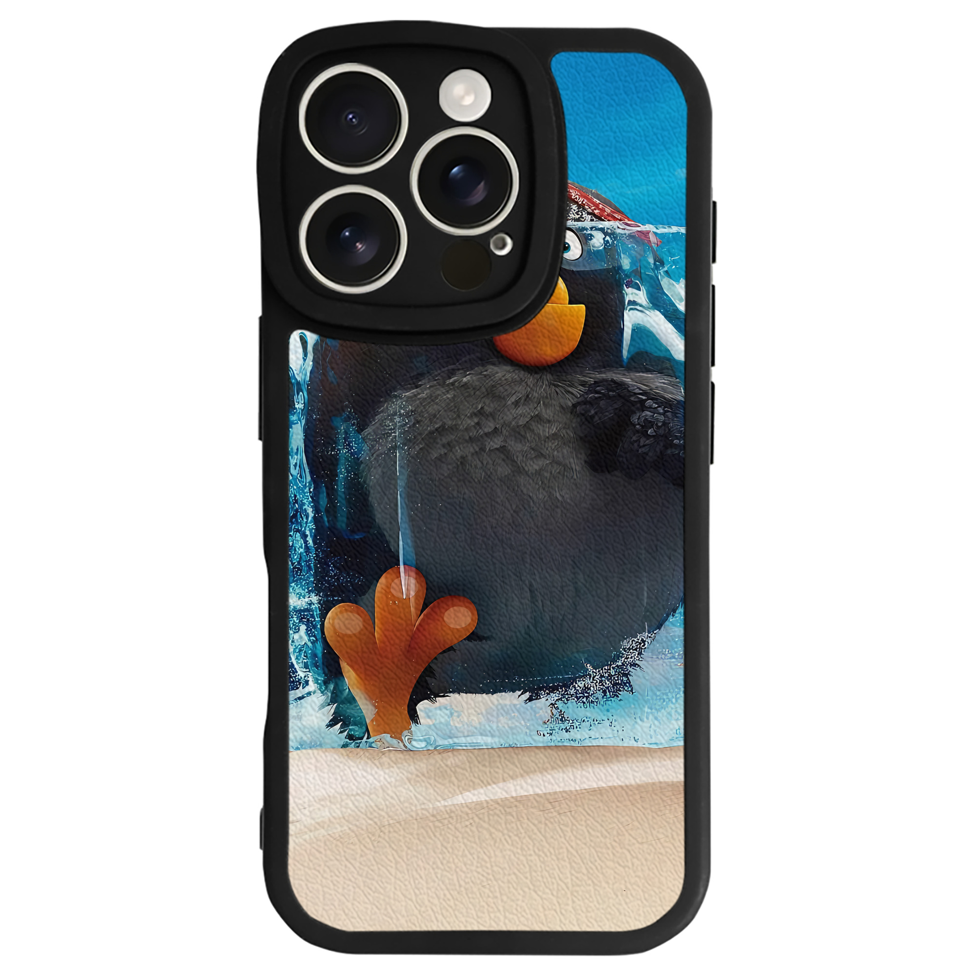 （画像用） Angry Birds アングリーバード 【iPhone 16シリーズ対応】シリコンスマホケース（レザー調） 材質：シリコン